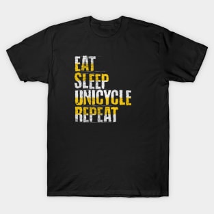 Eat Sleep Unicycle Repeat T-Shirt